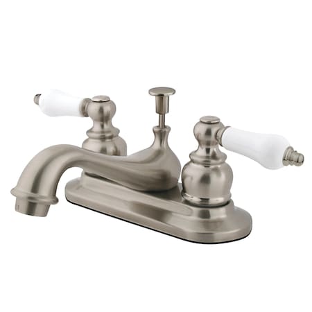 Kingston Brass 4" Centerset Bathroom Faucet, Brushed Nickel GKB608B